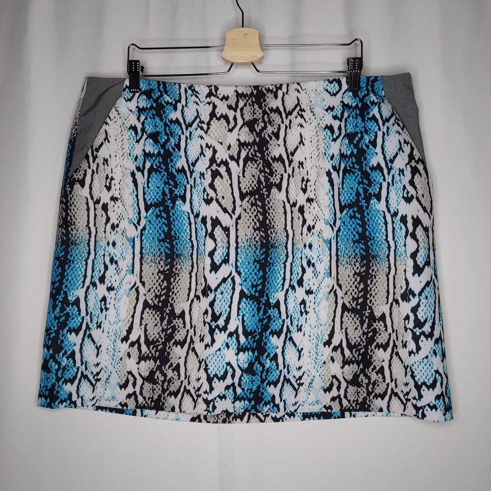 EP Pro Golf Skort Womens 18 Reptile Snakeskin Pocket Mini Y2K 2000s Tennis Prep